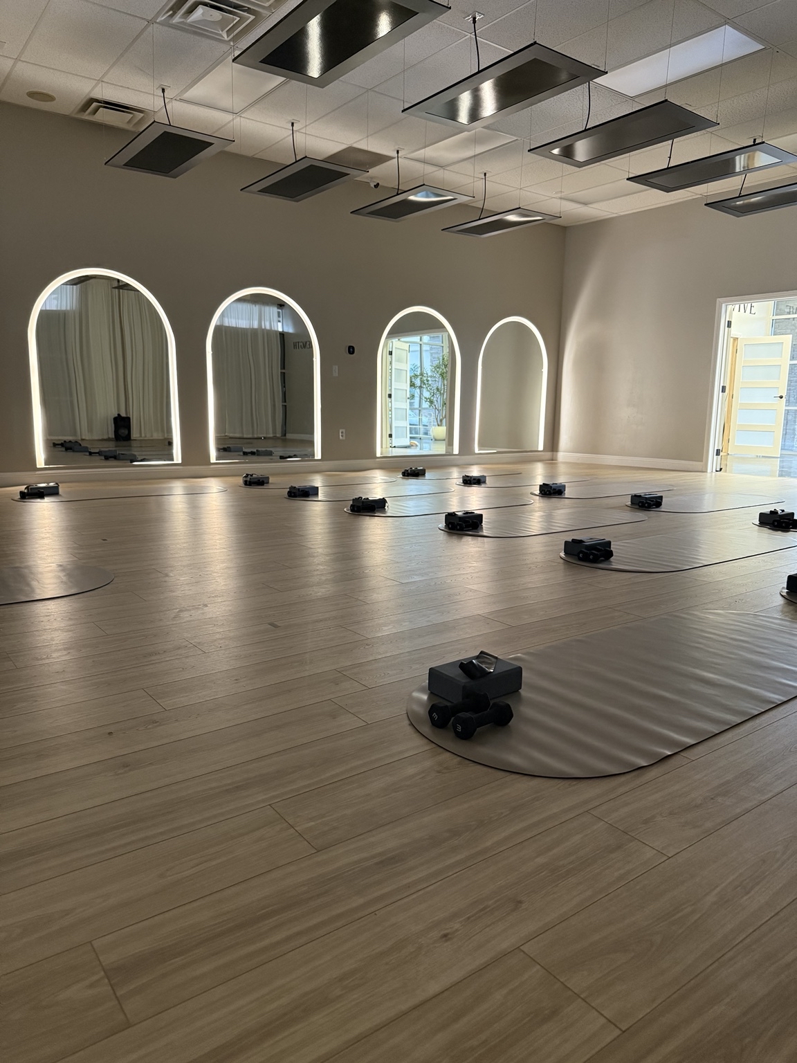 Vital Pilates hot room ready for class